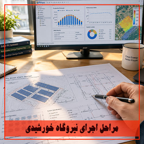 مراحل اجرای نیروگاه خورشیدی